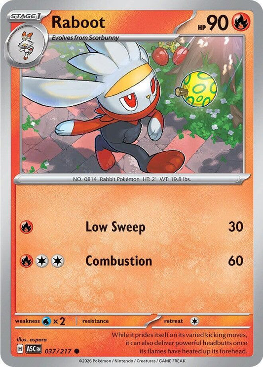 Pokemon - Ascended Heroes [ASC] - Raboot - 037/217 Pokemon