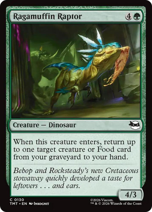 TMT - Teenage Mutant Ninja Turtles - Ragamuffin Raptor (FOIL) Magic The Gathering
