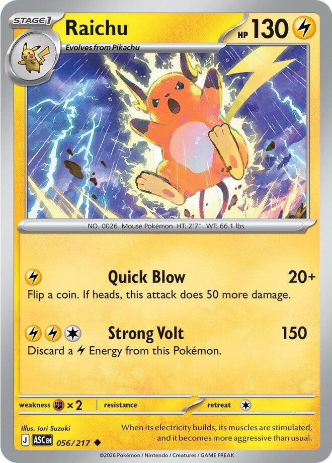 Pokémon - Ascended Heroes [ASC] - Raichu - 056/217 Pokemon