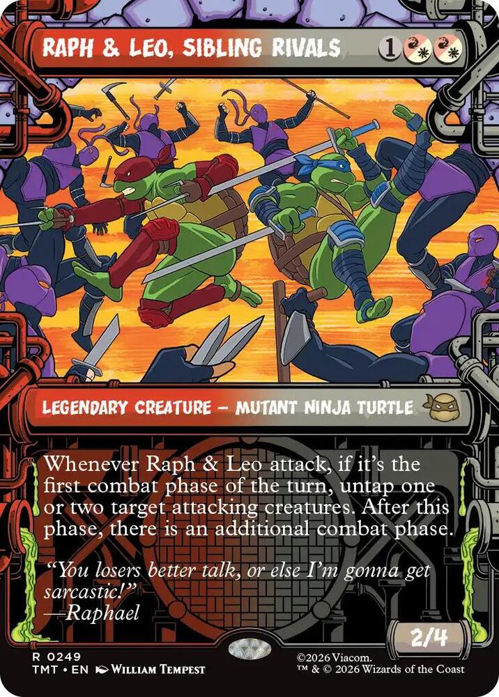 TMT - Teenage Mutant Ninja Turtles - Raph & Leo (SHOWCASE) (FOIL) Magic The Gathering