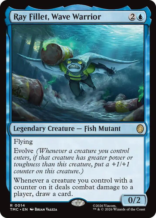 TMC - Commander: Teenage Mutant Ninja Turtles - Ray Fillet, Wave Warrior Magic The Gathering