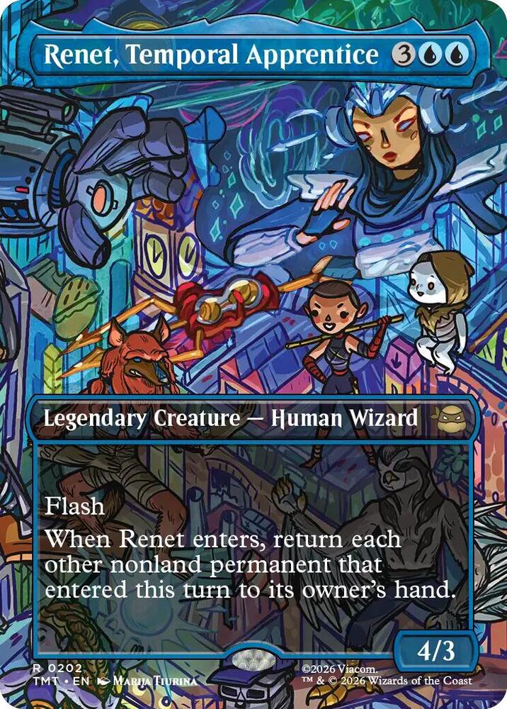 TMT - Teenage Mutant Ninja Turtles - Renet, Temporal Apprentice (FOIL) Magic The Gathering