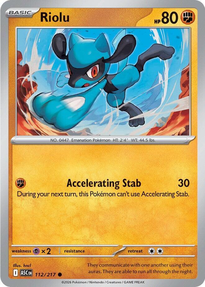 Pokemon - Ascended Heroes [ASC] - Riolu - 112/217 Pokemon