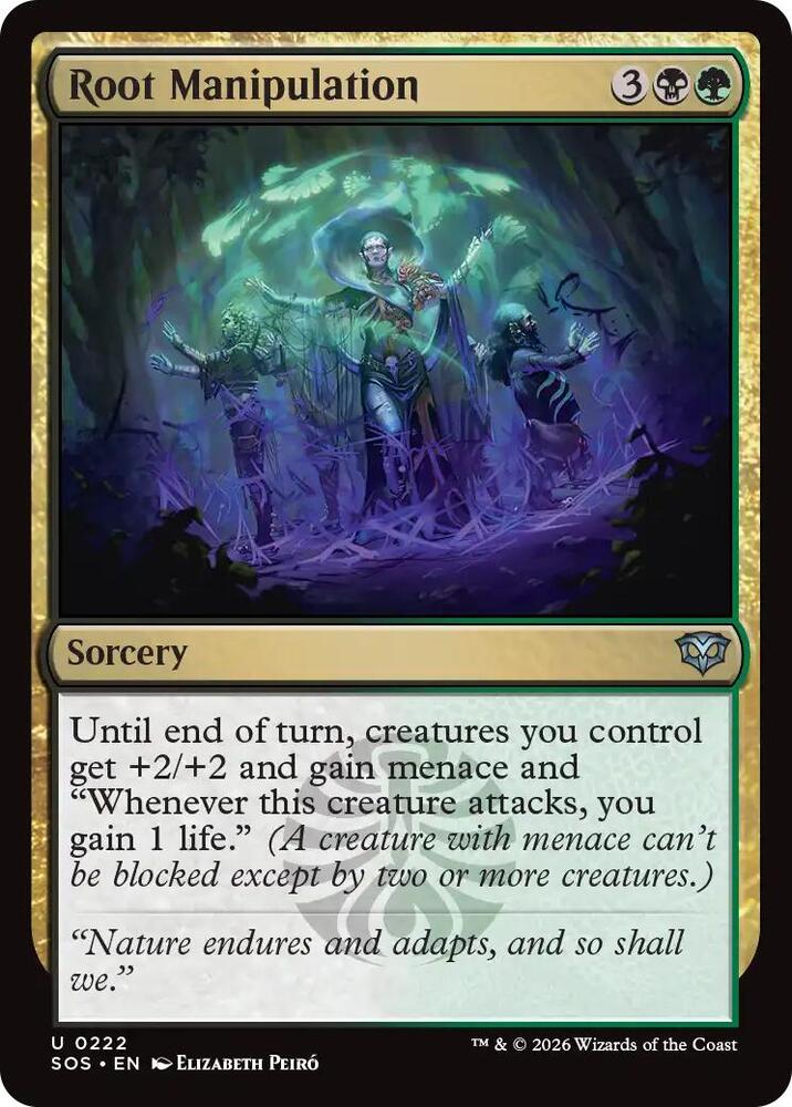 SOS - Secrets of Strixhaven - Root Manipulation (Foil) Magic The Gathering