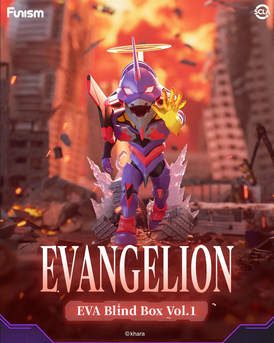 FUNISM - EVA Vol.1 Neon Genesis Evangelion Blind Box Figurine Series Armchair Generals