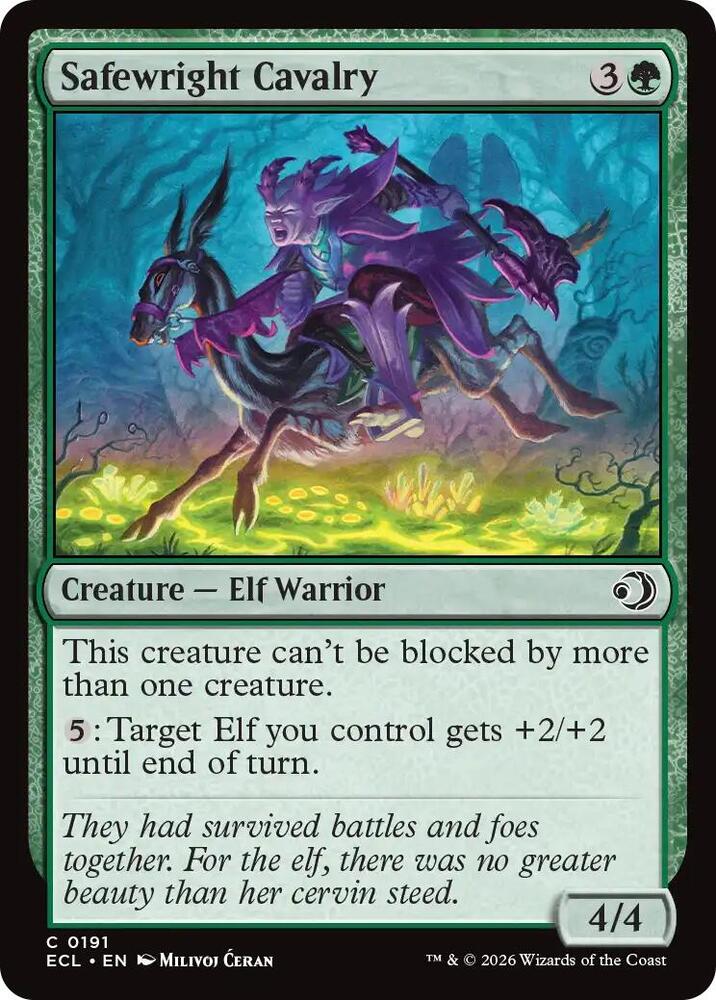 ECL - Lorwyn Eclipsed MTG Card - Safewright Cavalry Magic The Gathering