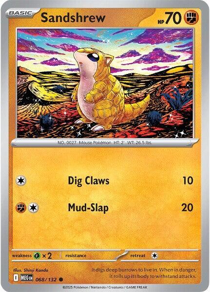 Pokemon - ME01 - Mega Evolution - Sandshrew - 068/132 Pokemon
