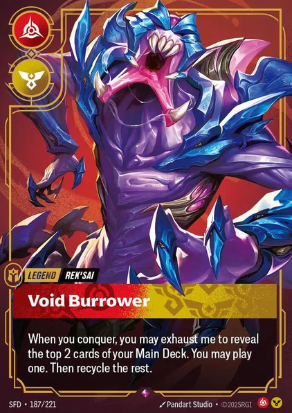 Rek'sai - Void Burrower SFD - 187/221 Armchair Generals