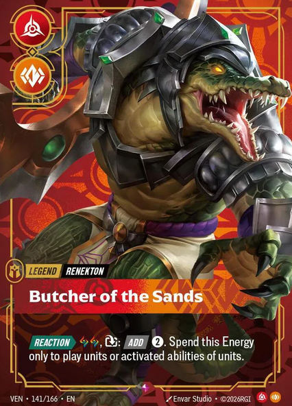 Renekton - Butcher of the Sands VEN - 141/166 Armchair Generals