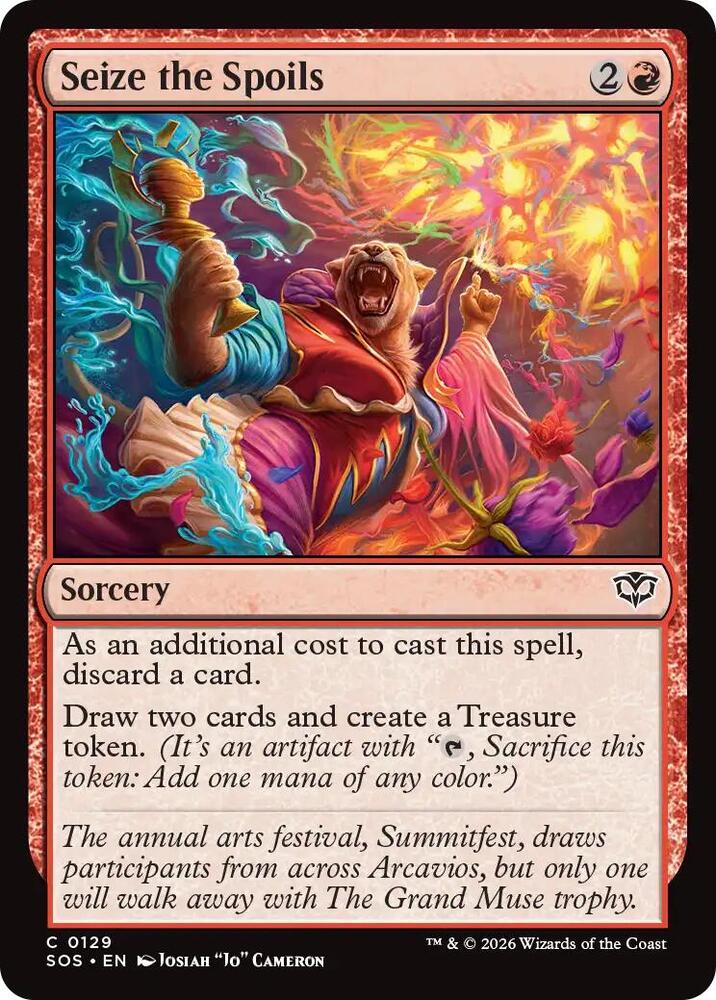 SOS - Secrets Of Strixhaven - Seize the Spoils Magic The Gathering