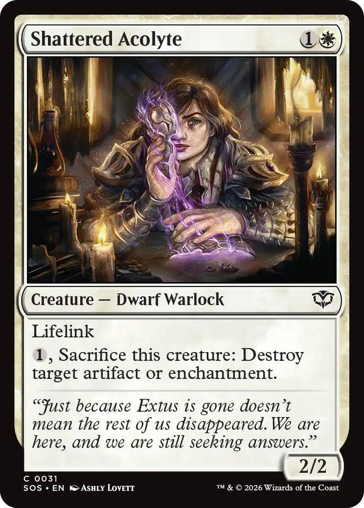 SOS - Secrets of Strixhaven - Shattered Acolyte Magic The Gathering