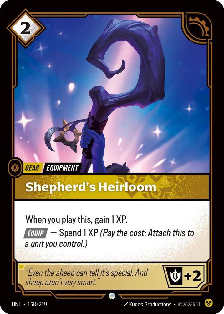 [UNL] - Riftbound: Unleashed  - Shepherd's Heirloom Riftbound