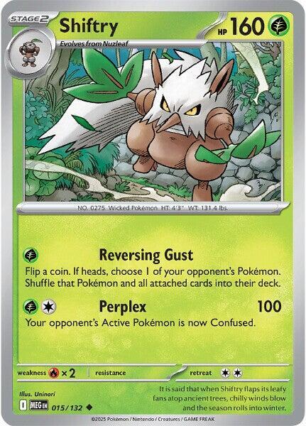 Pokemon - ME01 - Mega Evolution - Shiftry - 015/132 Pokemon