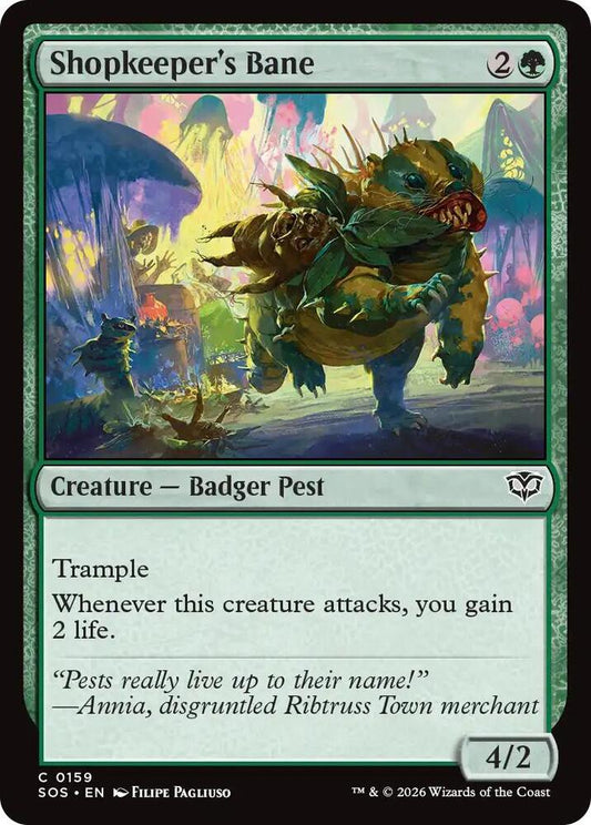 SOS - Secrets Of Strixhaven - Shopkeeper's Bane Magic The Gathering
