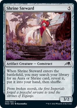 NEO - Kamigawa: Neon Dynasty - Shrine Steward Magic The Gathering
