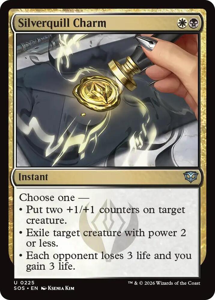 SOS - Secrets of Strixhaven - Silverquill Charm Magic The Gathering