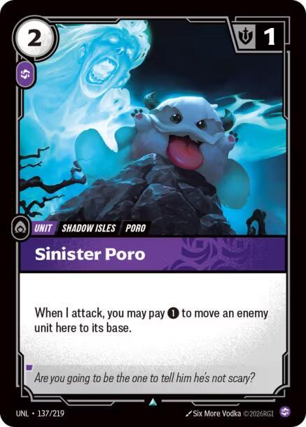 [UNL] - Riftbound: Unleashed  - Sinister Poro Riftbound