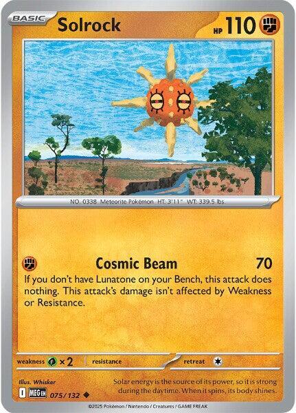 Pokemon - ME01 - Mega Evolution - Solrock - 075/132 Pokemon