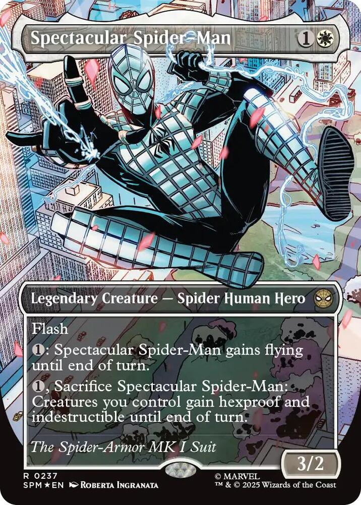 Spectacular Spider-Man (Borderless) (237) (Textured Foil) [Marvel's Spider-Man] Armchair Generals