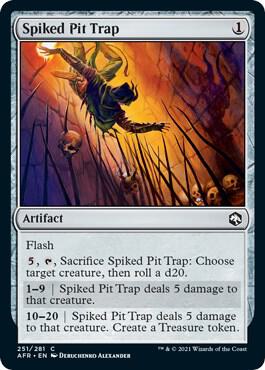 AFR - Adventures in the Forgotten Realms - Spiked Pit Trap Magic The Gathering