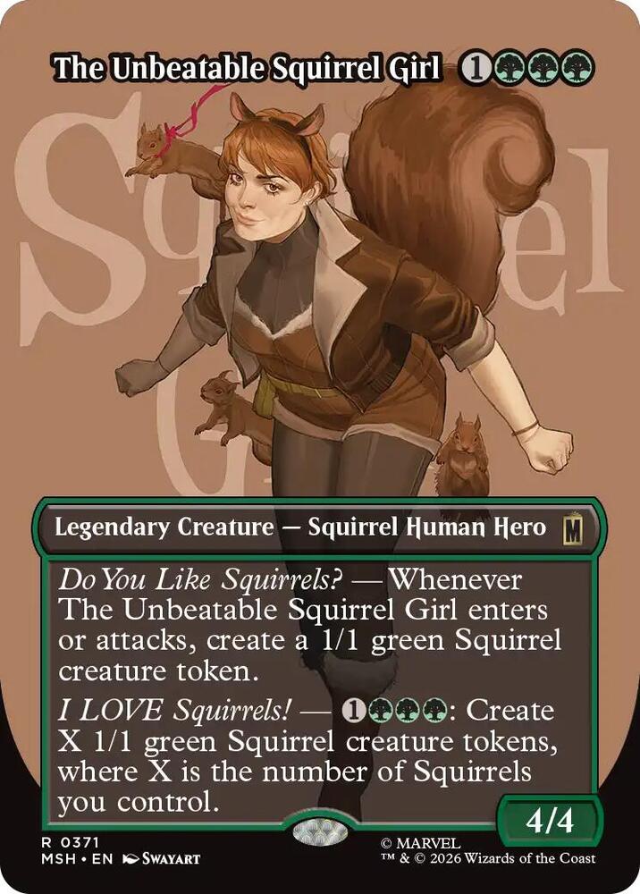 The Unbeatable Squirrel Girl (Borderless) (Foil) [Marvel Super Heroes] Armchair Generals