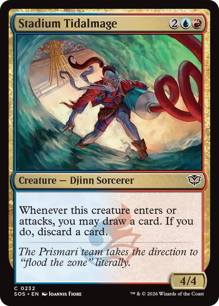SOS - Secrets Of Strixhaven - Stadium Tidalmage Magic The Gathering