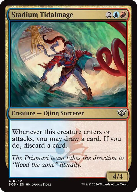 SOS - Secrets Of Strixhaven - Stadium Tidalmage Magic The Gathering