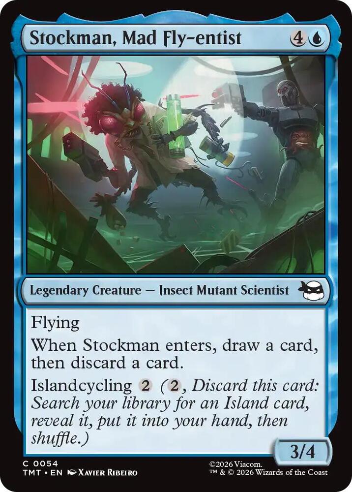 TMT - Teenage Mutant Ninja Turtles - Stockman, Mad Fly-entist Magic The Gathering
