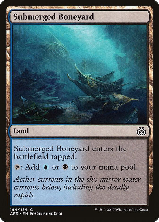 Submerged Boneyard Magic The Gathering