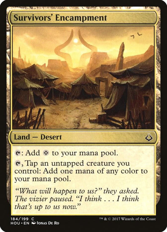 HOU - Hour of Devastation - Survivors' Encampment Magic The Gathering