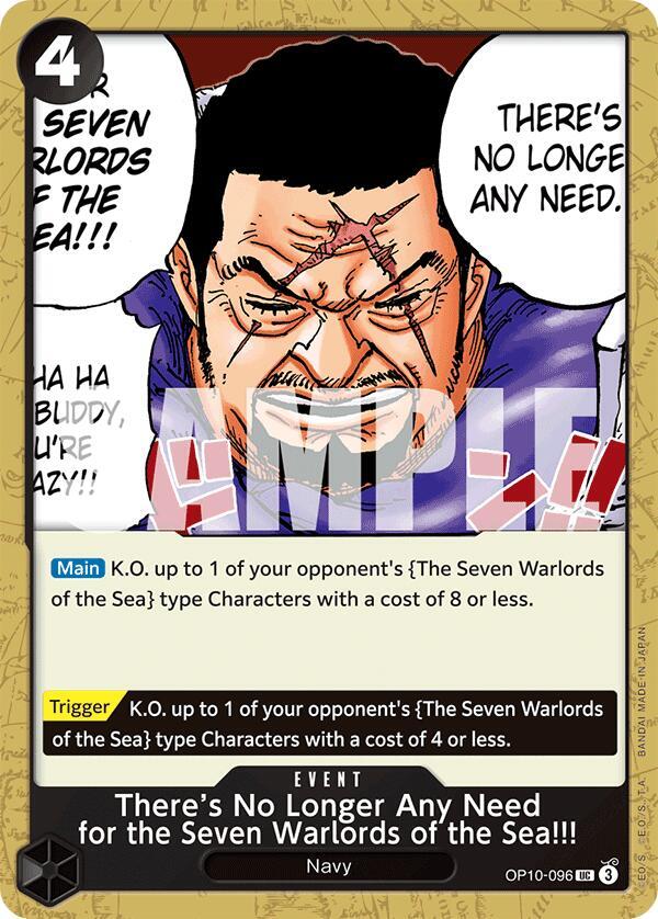 There's No Longer Any Need for the Seven Warlords of the Sea!!! - Royal Blood [OP10-096] One Piece