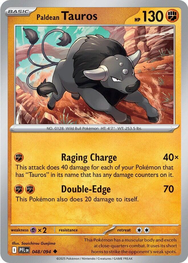 Pokemon - Phantasmal Flames (PFL) - Paldean Tauros - 048/094 Pokemon