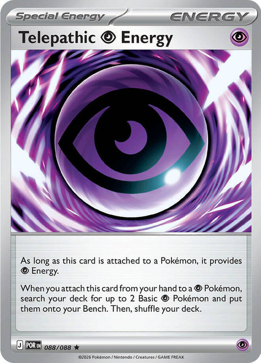Pokemon - Perfect Order (POR) - Telepathic Psychic Energy - 088/088 (FOIL) Pokemon