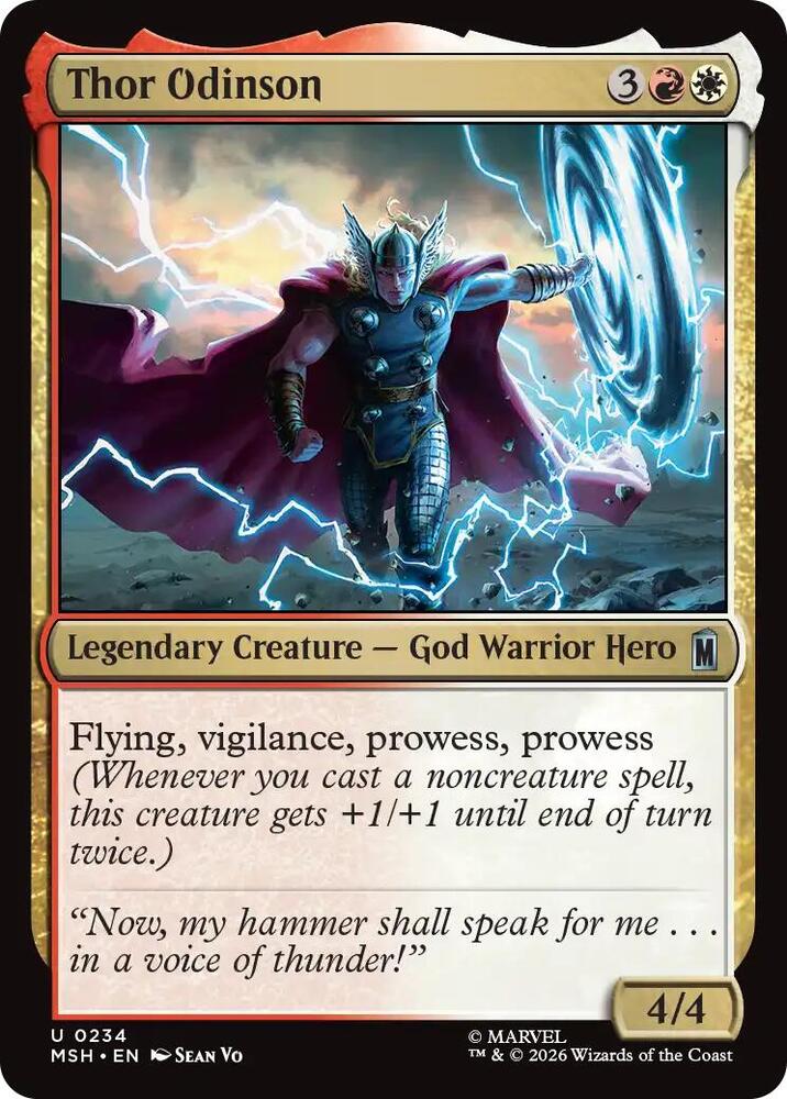 MSH - Marvel Super Heroes - Thor Odinson Magic The Gathering