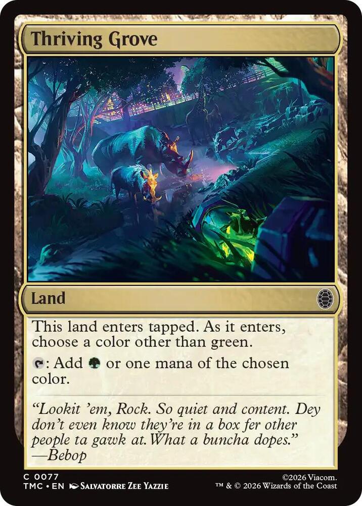 TMC - Commander: Teenage Mutant Ninja Turtles - Thriving Grove Magic The Gathering