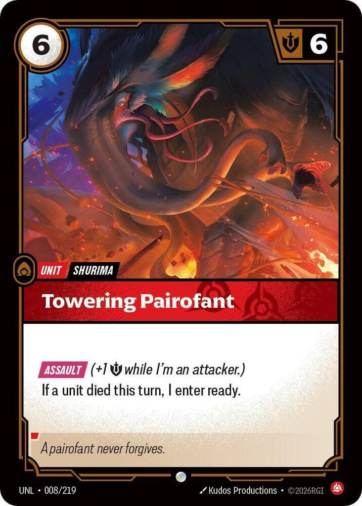 [UNL] - Riftbound: Unleashed - Towering Pairofant Riftbound