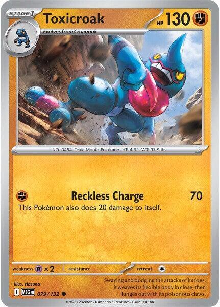 Pokemon - ME01 - Mega Evolution - Toxicroak - 079/132 Pokemon
