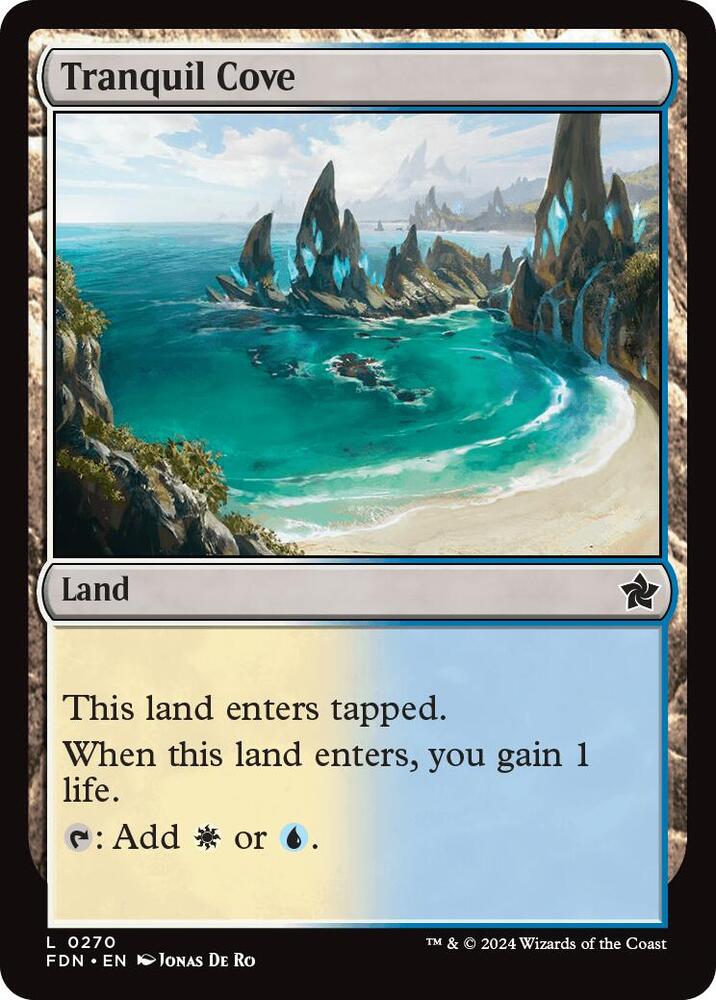 FDN - Magic The Gathering: Foundations - Tranquil Cove Magic The Gathering