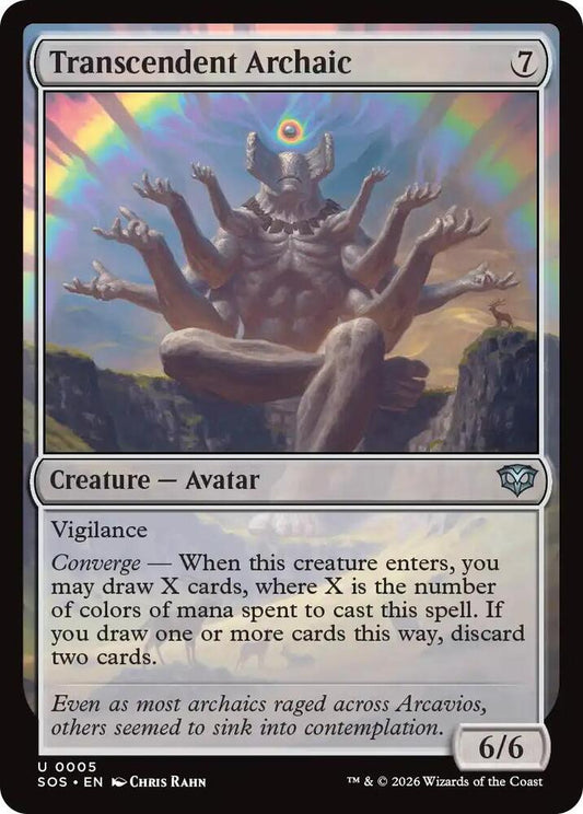 SOS - Secrets Of Strixhaven - Transcendent Archaic Magic The Gathering
