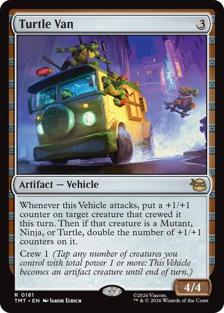 TMT - Teenage Mutant Ninja Turtles - Turtle Van (FOIL) Magic The Gathering