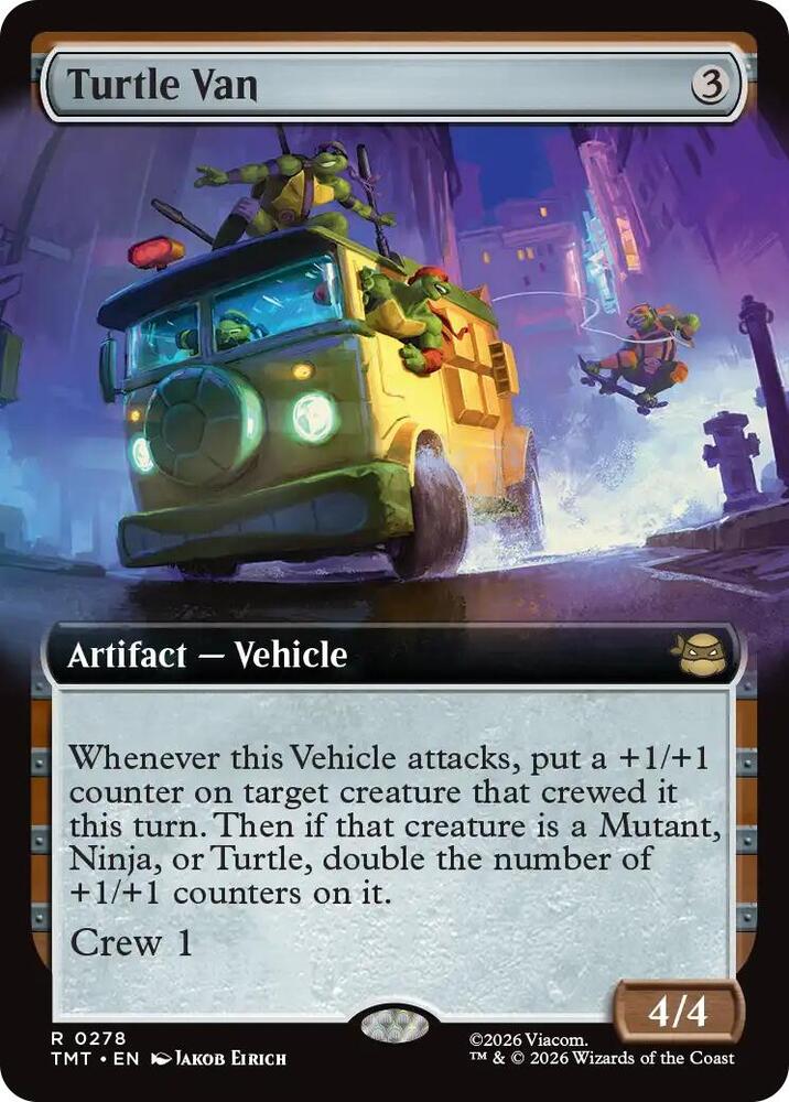 TMT - Teenage Mutant Ninja Turtles - Turtle Van (FOIL) Magic The Gathering