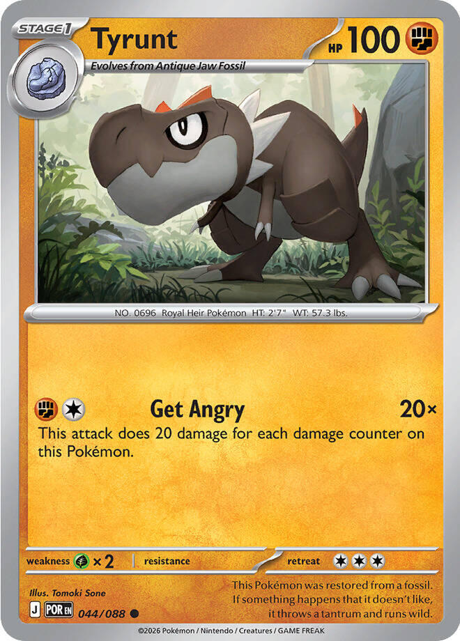 Pokemon - Perfect Order (POR) - Tyrunt - 044/088 Pokemon