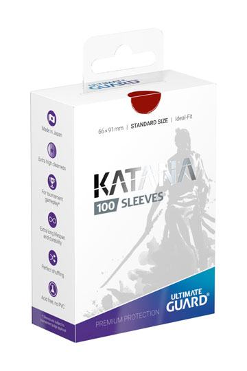 Ultimate Guard Katana Sleeves Standard Size Red (100) Ultimate Guard Katana