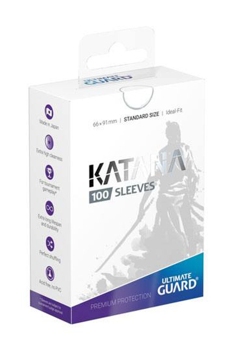 Ultimate Guard Katana Sleeves Standard Size White (100) Ultimate Guard Katana