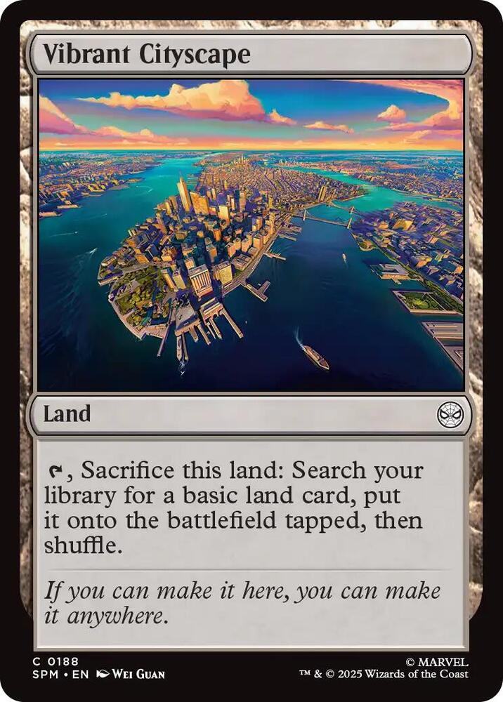 SPM - Marvel's Spider-Man - Vibrant Cityscape Magic The Gathering