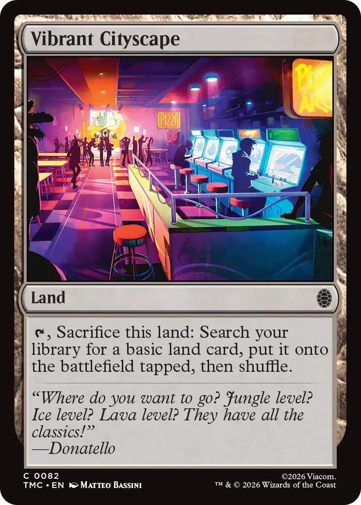 TMC - Commander: Teenage Mutant Ninja Turtles - Vibrant Cityscape Magic The Gathering