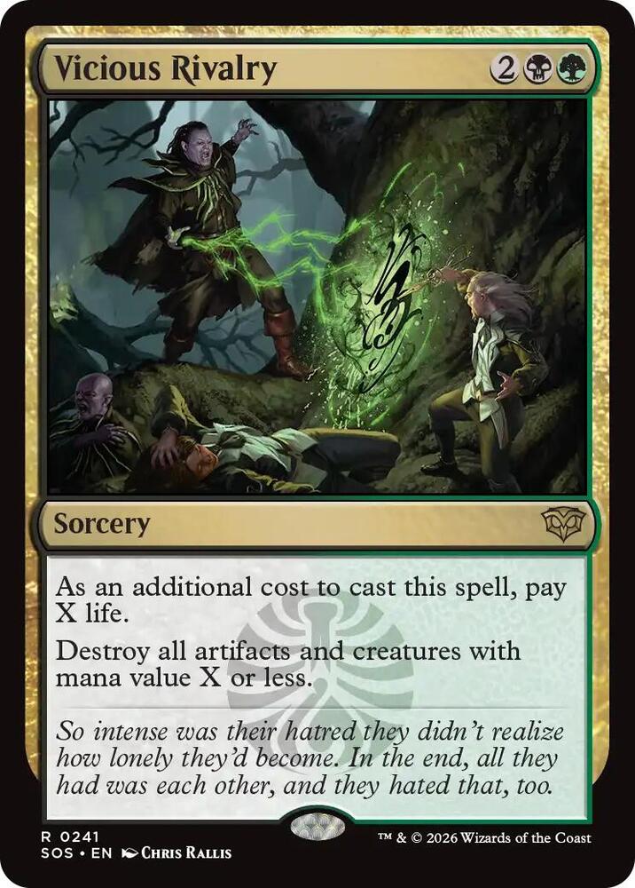SOS - Secrets of Strixhaven - Vicious Rivalry (Foil) Magic The Gathering