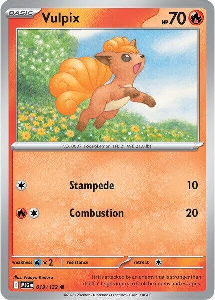 Pokemon - ME01 - Mega Evolution - Vulpix - 019/132 Pokemon