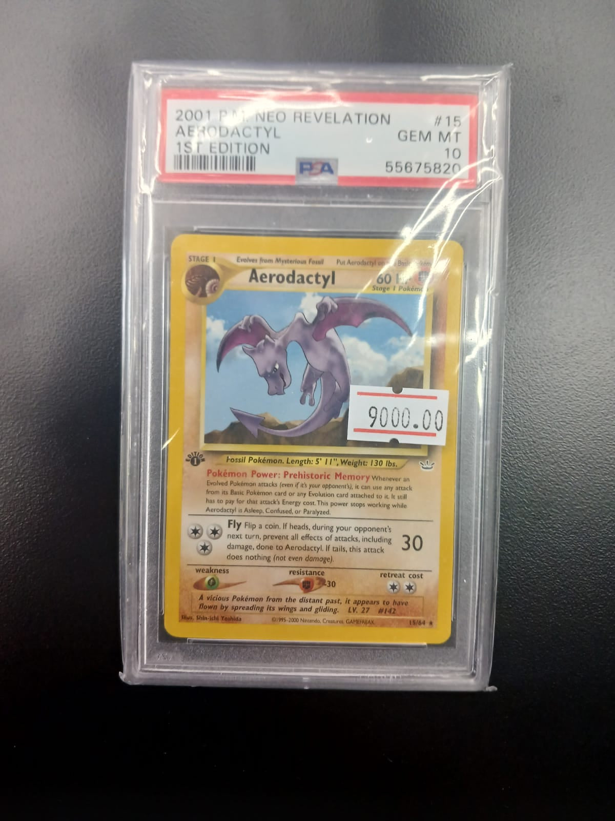 1st Edition Aerodactyl - Neo Revelation - PSA Gem Mint 10 Armchair Generals