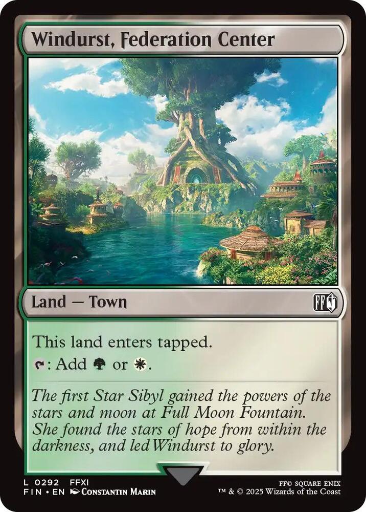 OGW - Cinder Barrens - Windurst, Federation Center Magic The Gathering